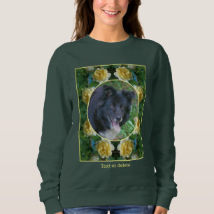 Yellow Rose Flower Frame Create Your Own Photo Sweatshirt