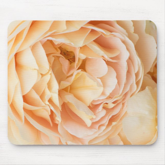 Yellow rose flower mouse mat (Front)