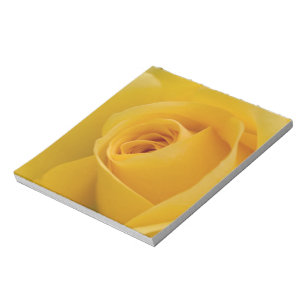 Yellow Rose Flower Notepad