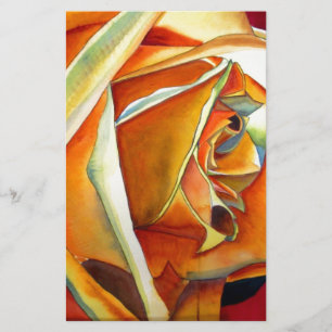 Yellow Rose flower original watercolor Art