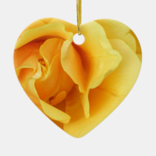 Yellow Rose Flower Ornament
