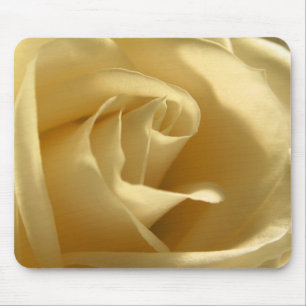 Yellow Rose Flower Petals Pretty Floral Photo Mouse Mat