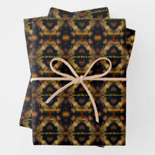 Yellow Rose Flowers Elegant Personalized Wrapping Paper Sheet