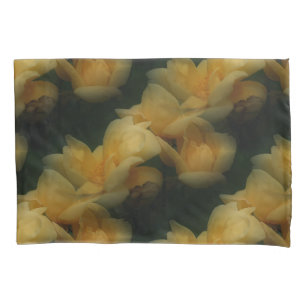 Yellow Rose Flowers Nature Art Pattern Pillowcase