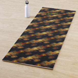 Yellow Rose Flowers Nature Art Personalised Yoga Mat