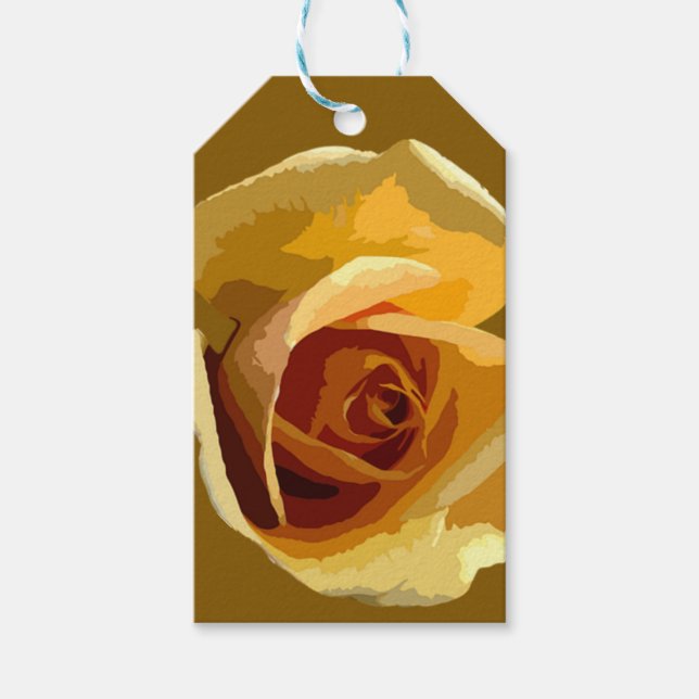Yellow Rose Gift Tag (Front)