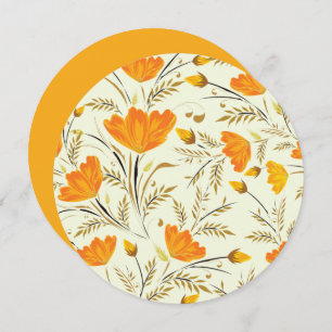 Yellow rose invitation