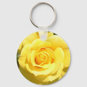 Yellow Rose Key Ring