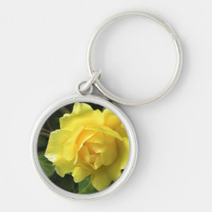 Yellow Rose Key Ring