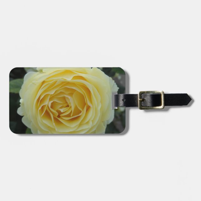 Yellow Rose Luggage Tag (Front Horizontal)