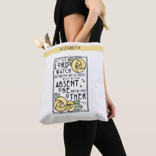 Yellow Rose   Mizpah   Personalised Tote Bag