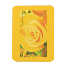 Yellow Rose Mother's Day Premium Flexi Magnet