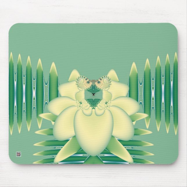 Yellow Rose Mouse Mat (Front)