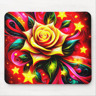 Yellow Rose Mouse Mat