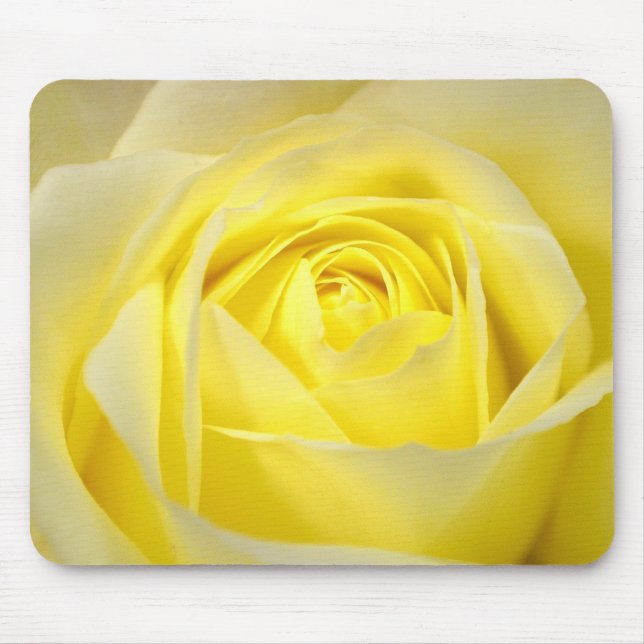 Yellow Rose Mouse Mat (Front)