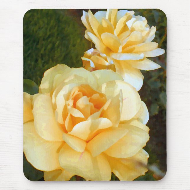 Yellow Rose_ Mouse Mat (Front)