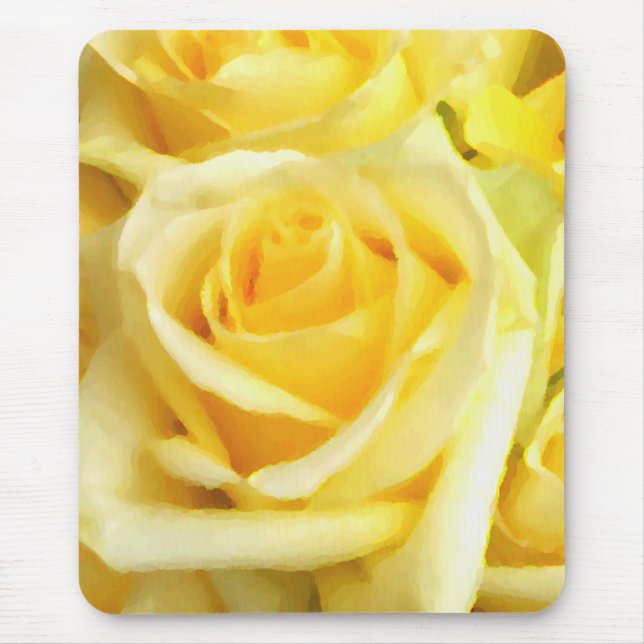 ,Yellow Rose_ Mouse Mat (Front)