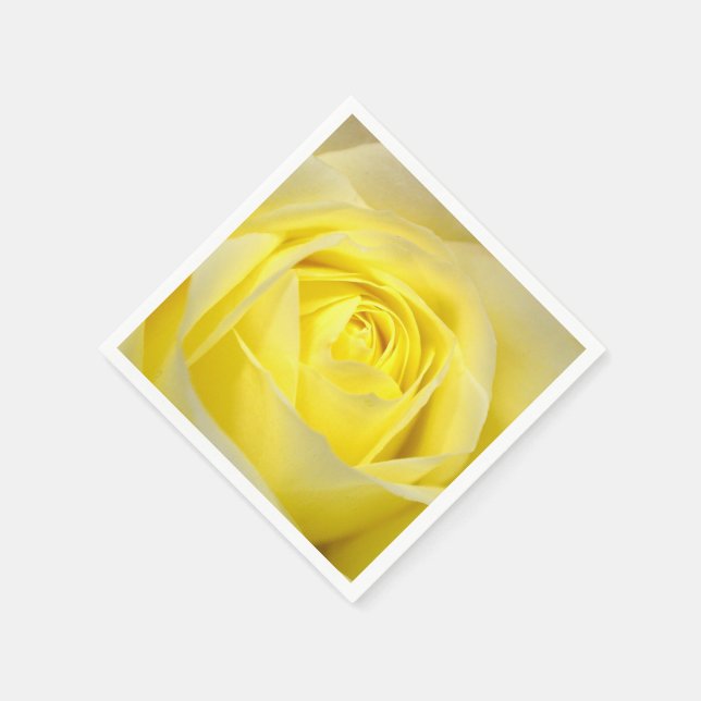 Yellow Rose Napkin (Corner)