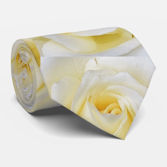 Yellow Rose Neck Tie (Rolled)