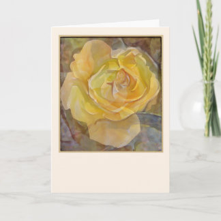 Yellow Rose Note Card