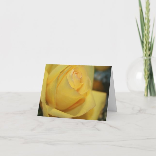 Yellow Rose Note Cards (Front)