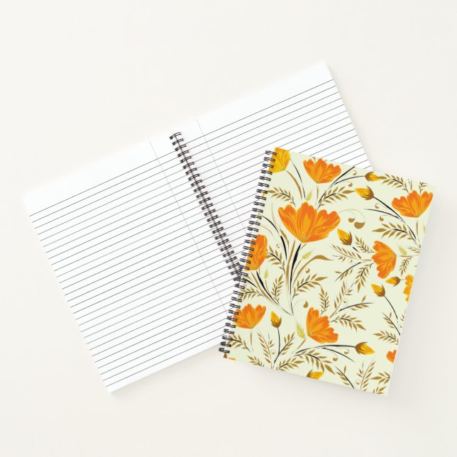Yellow rose notebook (Inside)