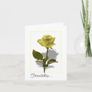 Yellow Rose of Friendship Card