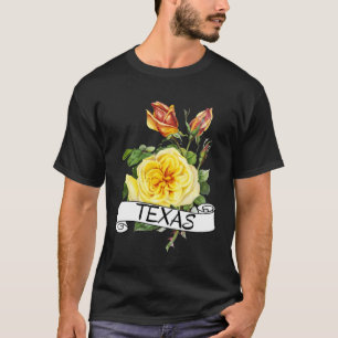 Yellow Rose of Texas Flower State of Texas Garden T-Shirt