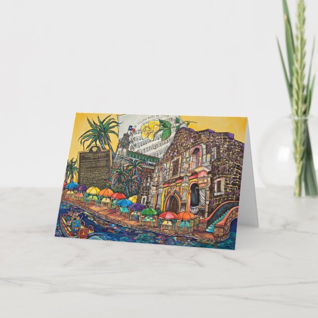 Yellow Rose of Texas Greeting Card (Front)