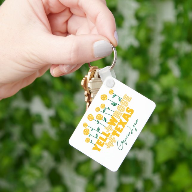 Yellow Rose of Texas - Rose Garden Keychain (Hand)