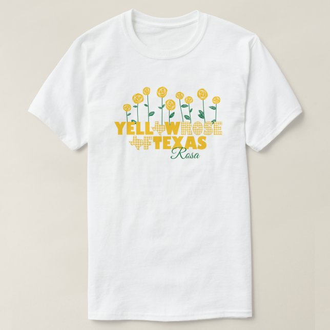Yellow Rose of Texas - Rose Garden T-Shirt (Design Front)