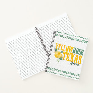 Yellow Rose of Texas - Single Rose Notebook