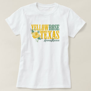 Yellow Rose of Texas - Single Rose T-Shirt
