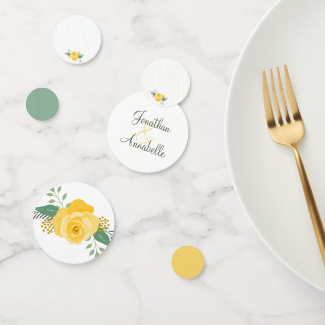 Yellow Rose of Texas Wedding Confetti (Group)