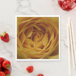 Yellow Rose Paper Napkins