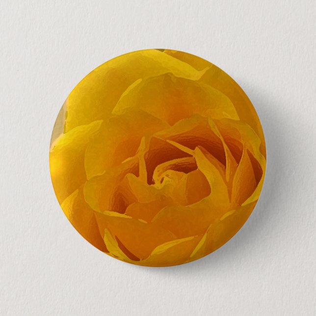 Yellow Rose Petals 6 Cm Round Badge (Front)
