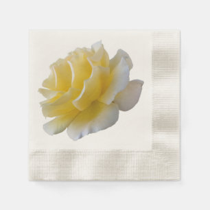 Yellow rose petals napkin