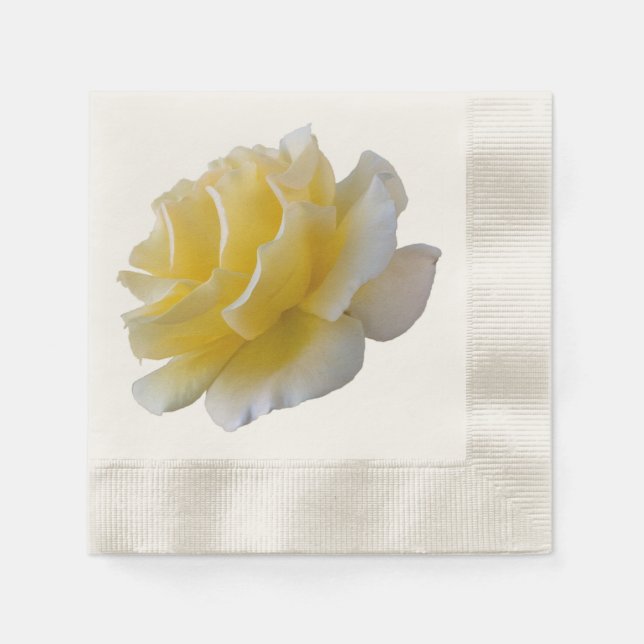 Yellow rose petals napkin (Front)