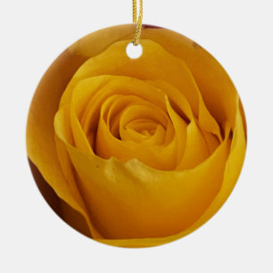 Yellow Rose Photo Ornament