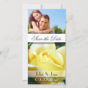 Yellow Rose  /photo  "Save the Date" Save The Date