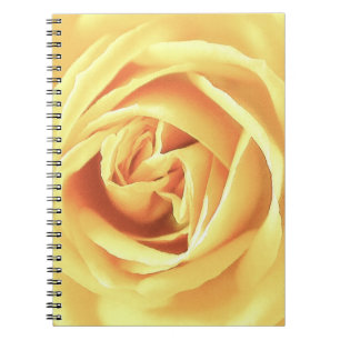 Yellow rose print notebook