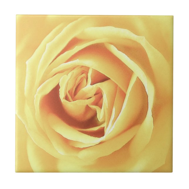 Yellow rose print tile (Front)