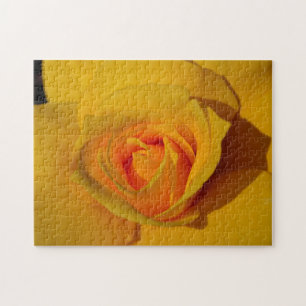 Yellow Rose - romantic floral photo Jigsaw Puzzle