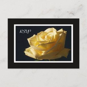 Yellow Rose RSVP Invitation