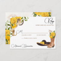 Yellow Rose Rustic Charro Western Quinceanera