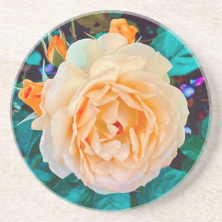 Yellow Rose Sandstone Coaster