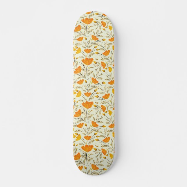 Yellow rose skateboard (Front)