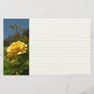 Yellow Rose Stationery