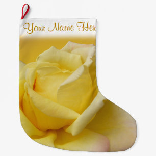 Yellow Rose Stocking Rose Christmas Stocking Custo