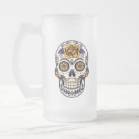 Yellow Rose Sugar Skull